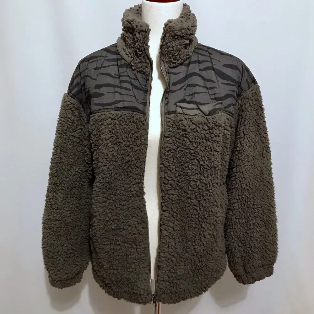 Thread & Supply NWT Full Zip Sherpa Teddy Jacket Women Various